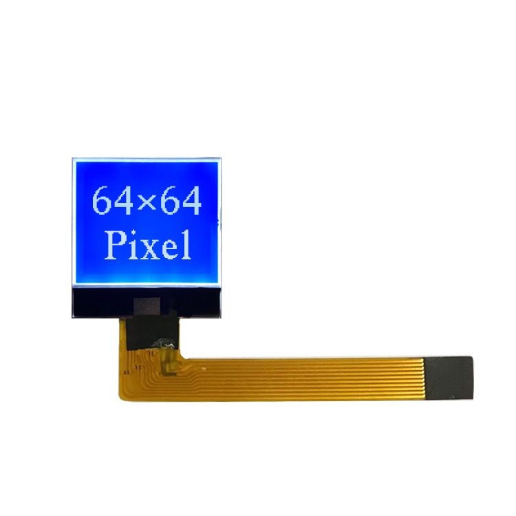 Small Size 64x64 Graphic LCD Display White On Blue Small Size 64x64 Graphic LCD Display White On Blue