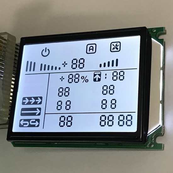 Custom Segment LCD With Controller For Thermostat Custom Segment LCD With Controller For Thermostat