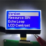 Small COG LCD module 128x64 dot matrix blue background display for water purifier