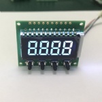 Custom micro size LCD black background 8 digital 7 segment lcd display