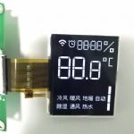 High Contrast BTN Segment LCD FPC Connector