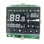 Customize High Contrast Black Segment LCD With Touch Icon