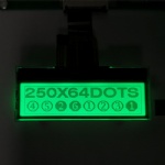 250x64 Graphic LCD Display With RGB Backlight